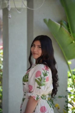 Rebecca Pink Floral Cotton Dress -Women Dresses Store Facetune 23 05 2025 16 45 50