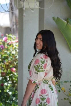 Rebecca Pink Floral Cotton Dress -Women Dresses Store Facetune 23 05 2025 16 46 10