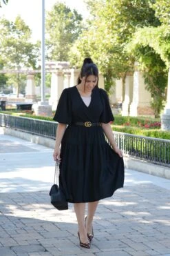 Addy Black Faux Wrap Dress -Women Dresses Store Facetune 25 07 2024 15 09 24