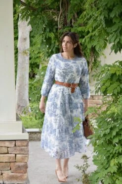 New Marbella Navy Toile Maxi Dress -Women Dresses Store Facetune 27 05 2024 14 57 39