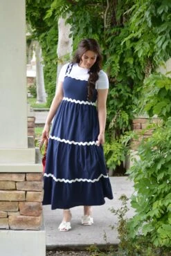 Adelina Ric-Rac Navy Jumper -Women Dresses Store Facetune 27 05 2024 15 33 10