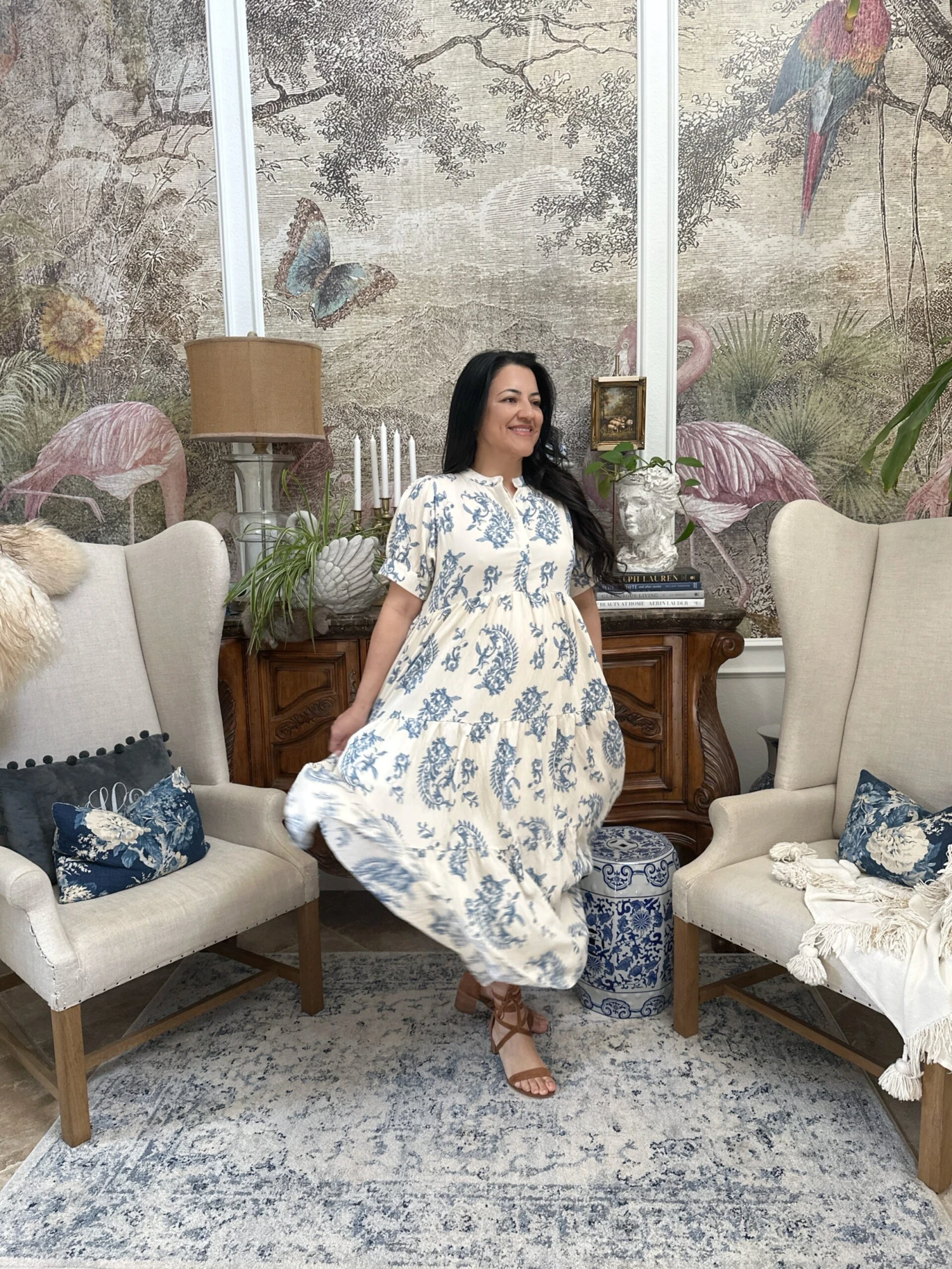 Lula Blue Paisley Tiered Dress 9 Lula Blue Paisley Tiered Dress - Image 7