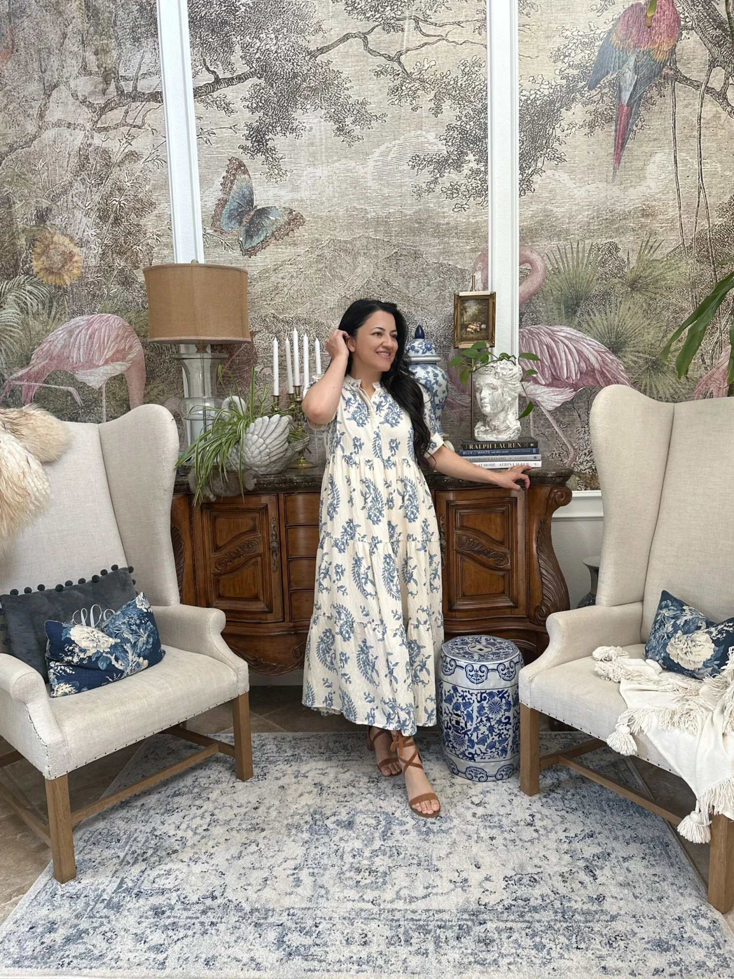 Lula Blue Paisley Tiered Dress 6 Lula Blue Paisley Tiered Dress - Image 4