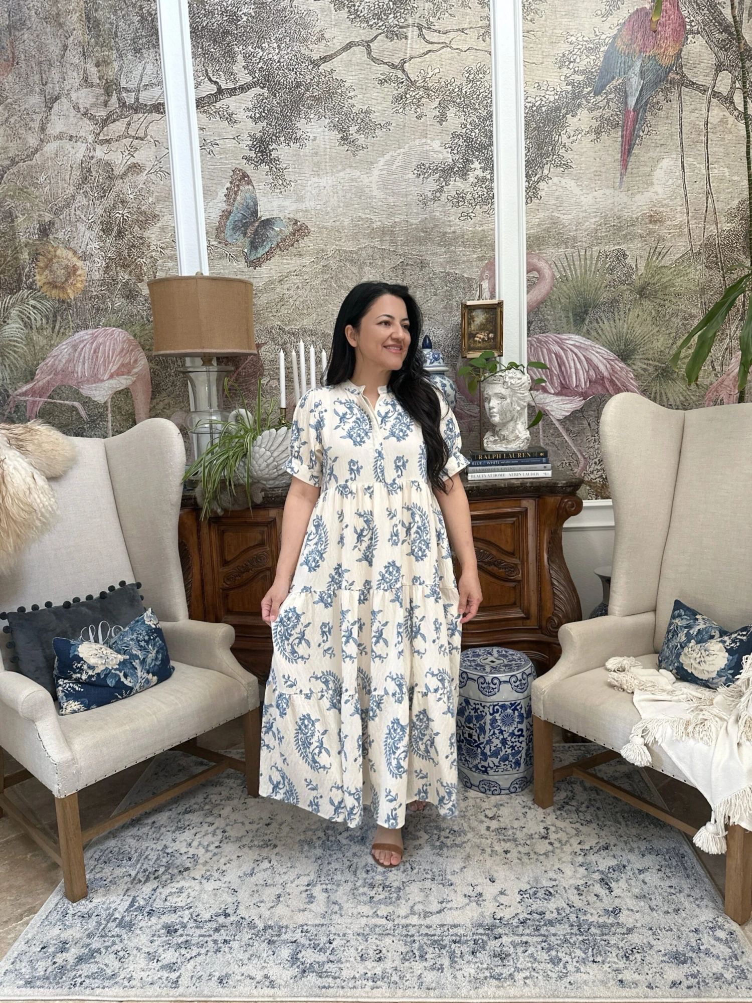 Lula Blue Paisley Tiered Dress 8 Lula Blue Paisley Tiered Dress - Image 6