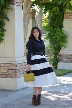 Zully Black Stripe Cotton Dress 19 Zully Black Stripe Cotton Dress -Women Dresses Store Facetune 28 06 2024 17 32 21