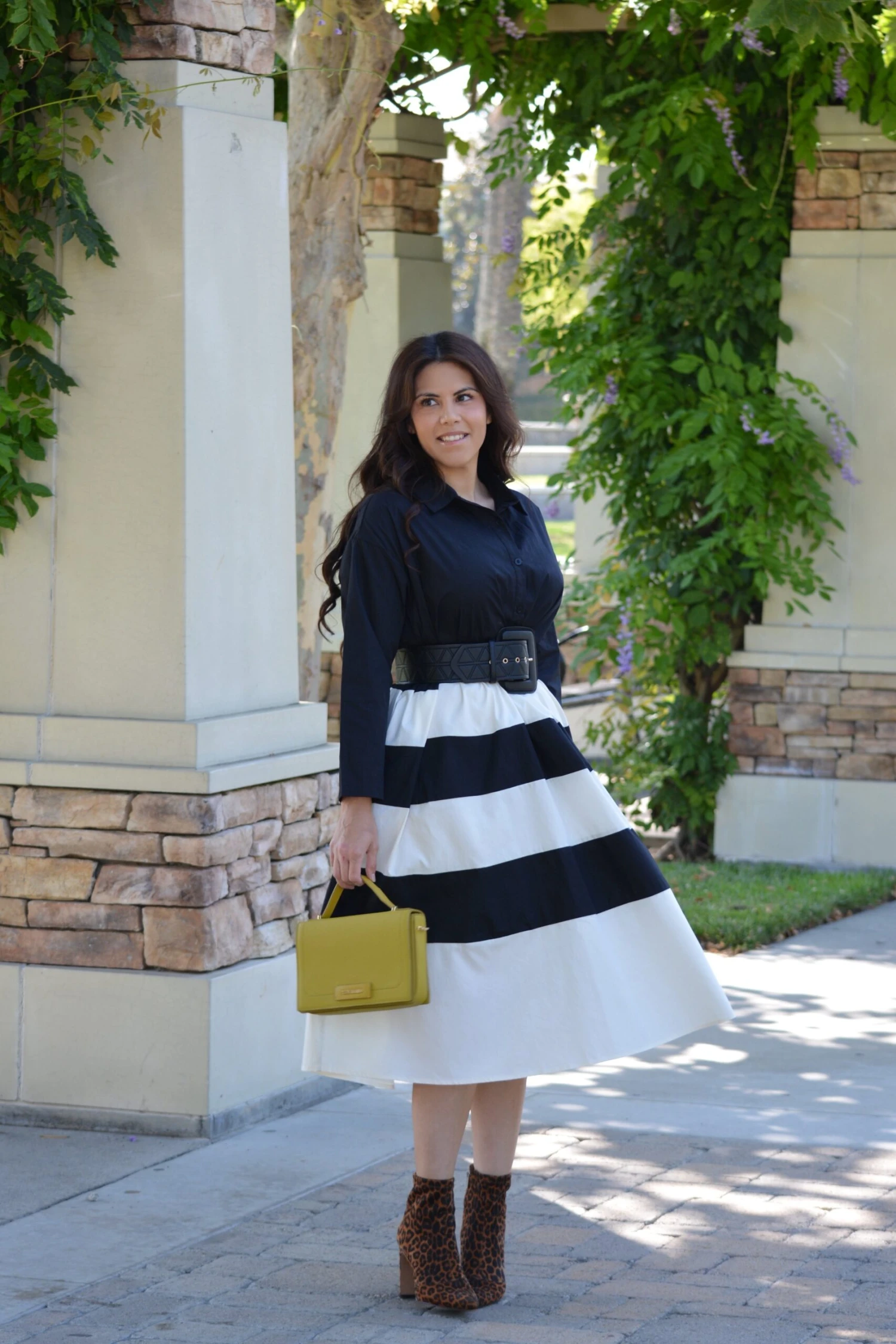 Zully Black Stripe Cotton Dress 10 Zully Black Stripe Cotton Dress - Image 8