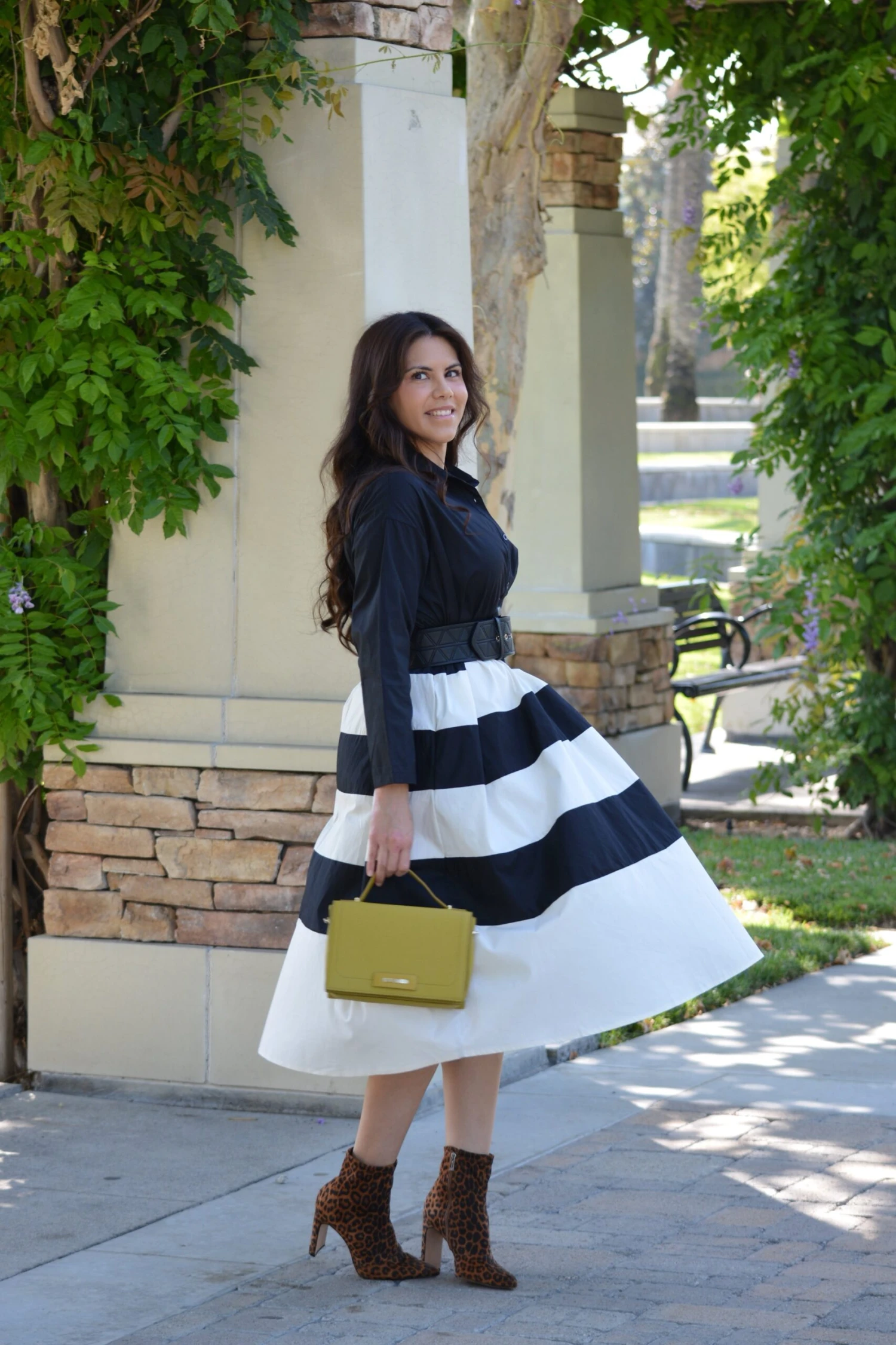 Zully Black Stripe Cotton Dress 3 Zully Black Stripe Cotton Dress