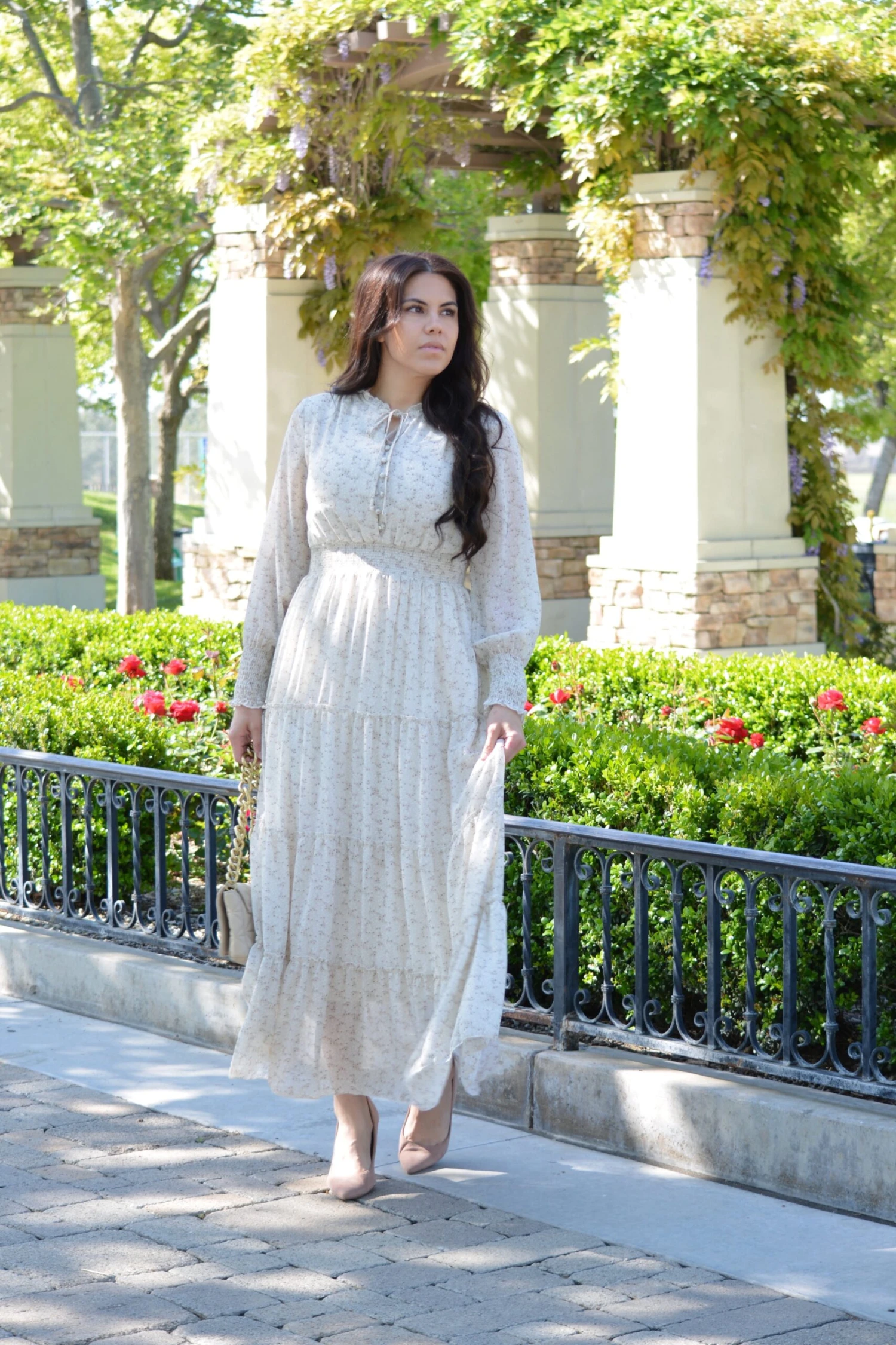 Etta Ivory Floral Maxi Dress 12 Etta Ivory Floral Maxi Dress - Image 10