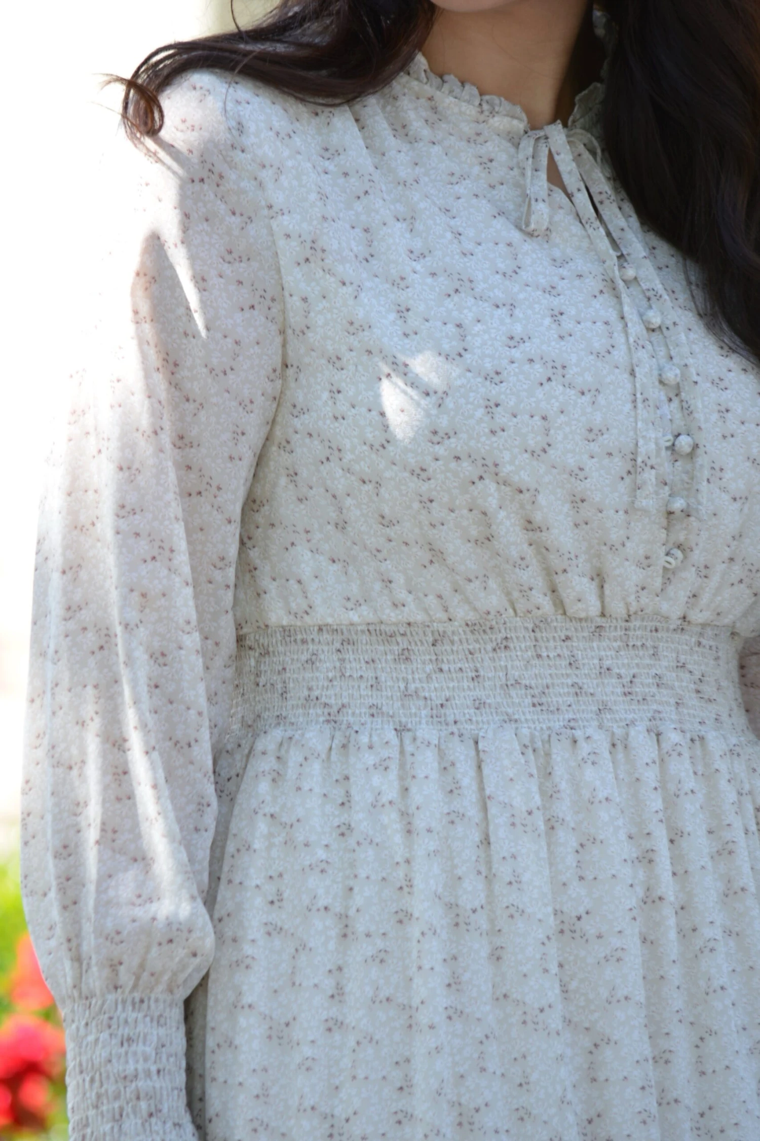 Etta Ivory Floral Maxi Dress 6 Etta Ivory Floral Maxi Dress - Image 4