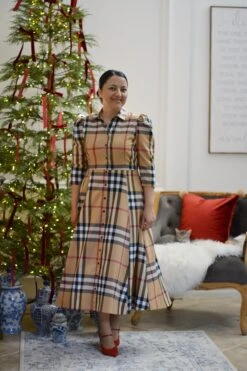 Aspen Plaid Buttoned Dress -Women Dresses Store Facetune 29 09 2024 16 20 28