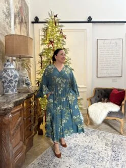 Faith Teal Floral Maxi Dress -Women Dresses Store Facetune 31 10 2024 14 45 24