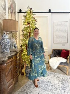 Faith Teal Floral Maxi Dress -Women Dresses Store Facetune 31 10 2024 14 45 58