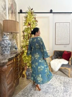 Faith Teal Floral Maxi Dress -Women Dresses Store Facetune 31 10 2024 14 46 16