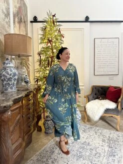 Faith Teal Floral Maxi Dress -Women Dresses Store Facetune 31 10 2024 14 47 48