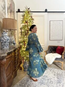 Faith Teal Floral Maxi Dress -Women Dresses Store Facetune 31 10 2024 14 48 08