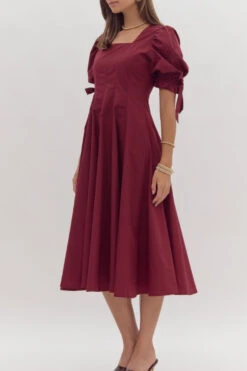 Siena Garnet Midi Dress -Women Dresses Store IMG 2599