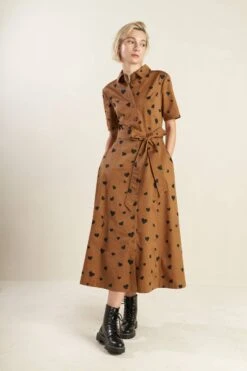 Alyson Brown Heart Cotton Dress 27 Alyson Brown Heart Cotton Dress -Women Dresses Store IMG 3316