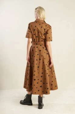 Alyson Brown Heart Cotton Dress 28 Alyson Brown Heart Cotton Dress -Women Dresses Store IMG 3317