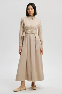 Leonora Tan Maxi Dress -Women Dresses Store IMG 3836