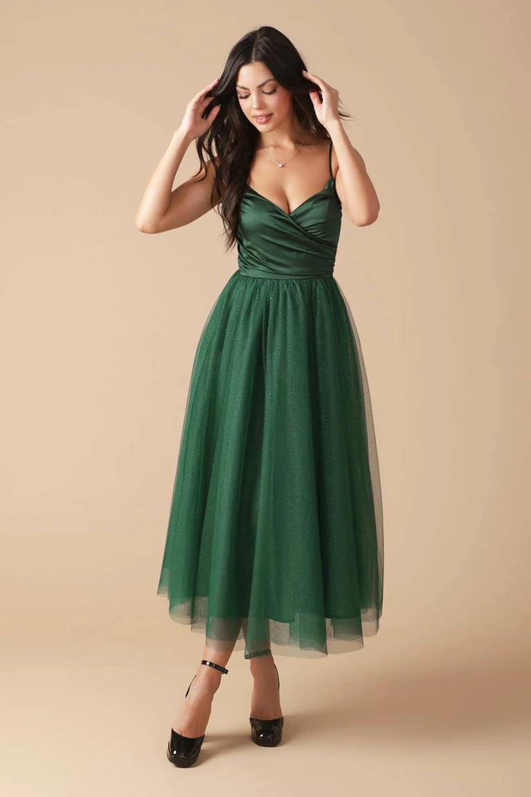 Zelie Emerald Green Tulle Dress 10 Zelie Emerald Green Tulle Dress - Image 8