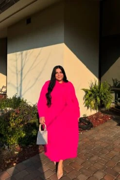 Britain Fuchsia Pink Dress -Women Dresses Store IMG 9070