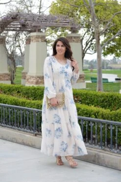Sardinia Blue Floral Maxi Dress -Women Dresses Store Snapseed 2f6225a0 b052 40d6 aa38 0c13a2b8e704