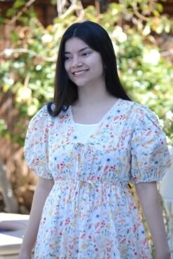 Ethel 100% Cotton Spring Floral Midi Dress -Women Dresses Store Snapseed 3b13f91c 22fb 4c11 a7ea 4e8d779f5007