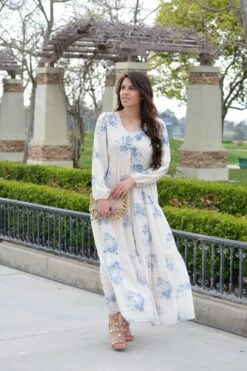 Sardinia Blue Floral Maxi Dress -Women Dresses Store Snapseed 47cbf6fc 7d93 4975 a2cd 67268e1531e5