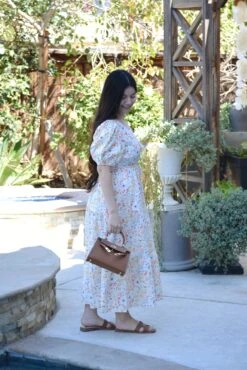 Ethel 100% Cotton Spring Floral Midi Dress -Women Dresses Store Snapseed 5dd482b7 53e7 4ccc b874 5725098a91bf