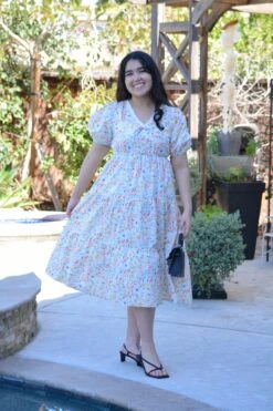 Ethel 100% Cotton Spring Floral Midi Dress -Women Dresses Store Snapseed 6f150fc4 5190 4802 a739 b6a3fb13c91d