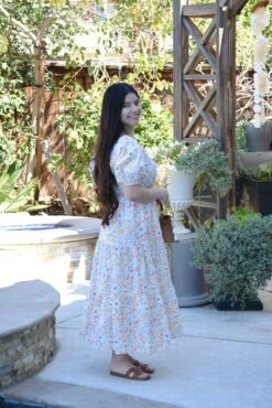 Ethel 100% Cotton Spring Floral Midi Dress -Women Dresses Store Snapseed 7be303f2 5a69 4d2c 8260 54fee2824bee