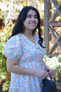 Ethel 100% Cotton Spring Floral Midi Dress -Women Dresses Store Snapseed 9ee7d13c ab1e 44b0 9613 0fac3a04cb80