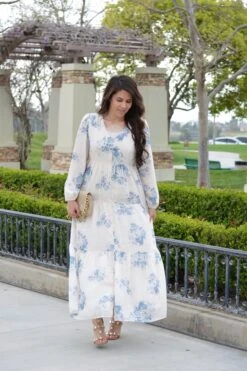 Sardinia Blue Floral Maxi Dress -Women Dresses Store Snapseed bb747a5e 5fc5 4ce6 827f 9838650f4ace
