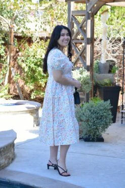 Ethel 100% Cotton Spring Floral Midi Dress -Women Dresses Store Snapseed c0388cce 2dfc 498e 9f4b 8560b70ad626