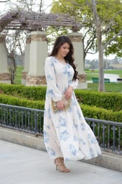 Sardinia Blue Floral Maxi Dress -Women Dresses Store Snapseed cb7559f1 b51f 4228 9f2b 98583d111566