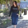 Justine Dark Denim Skirt (sewed Hem) -Women Dresses Store image 0eaae35e 0e05 4060 99e9 4674e1fe96c3