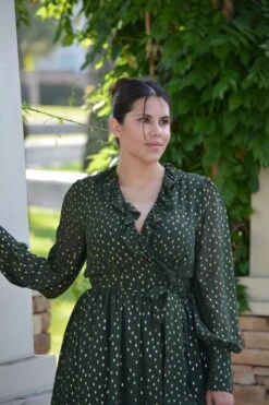 Talulla Hunter Green Gold Dash Dress -Women Dresses Store image 110d8e7d 3a54 46ed ba52 dbfdc3d27126