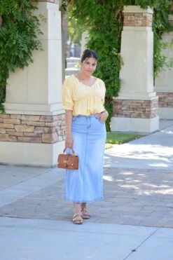 Gemma Light Washed Maxi Denim -Women Dresses Store image 1135d615 21df 4a72 bacf 97e282406582