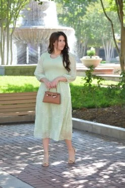 Brooke Mint Embroidered Dress -Women Dresses Store image 24a86530 8ef5 4e62 b2a1 c3167d5e1fc1