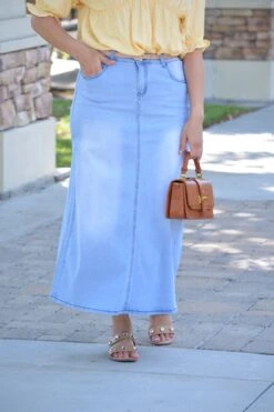 Gemma Light Washed Maxi Denim -Women Dresses Store image 44458560 6321 45b7 b0cc 3264c6098f13