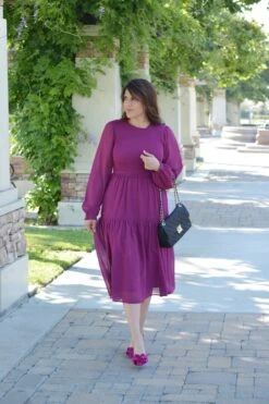 Ada Magenta Smocked Dress -Women Dresses Store image 4db78c0e c97e 425f a806 2a509dbd3e13