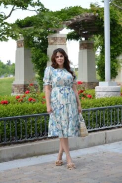 Ariel Blue Floral Dress -Women Dresses Store image 5363e45f 1680 45fa 8847 13348de04893