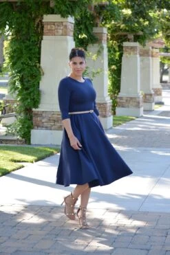 Merida Navy Midi Dress -Women Dresses Store image 5775792d cb9c 432c a4e4 84d22c341f2d