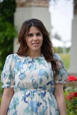 Ariel Blue Floral Dress -Women Dresses Store image 5aa4e785 1881 44bf b793 26128d482708