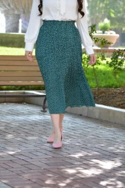 Clementine Green Dot Skirt -Women Dresses Store image 70df99e6 2f72 44bf ace6 b83a777fc8d3