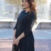 Berlin Black Scalloped Dress