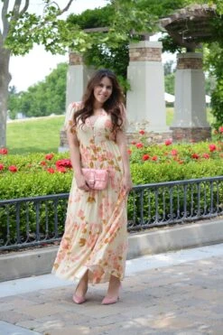 Finley Cream Floral Maxi Dress -Women Dresses Store image 7d141c89 22bb 4aa1 924e 88b3e94d0146