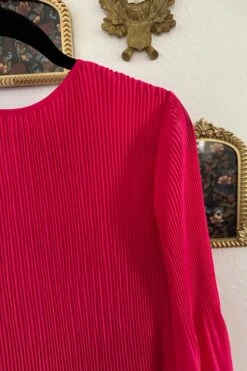 Emma Fuchsia Pink Pleated Dress -Women Dresses Store image 7dd230e9 feb2 475f b704 1b035eacf82b