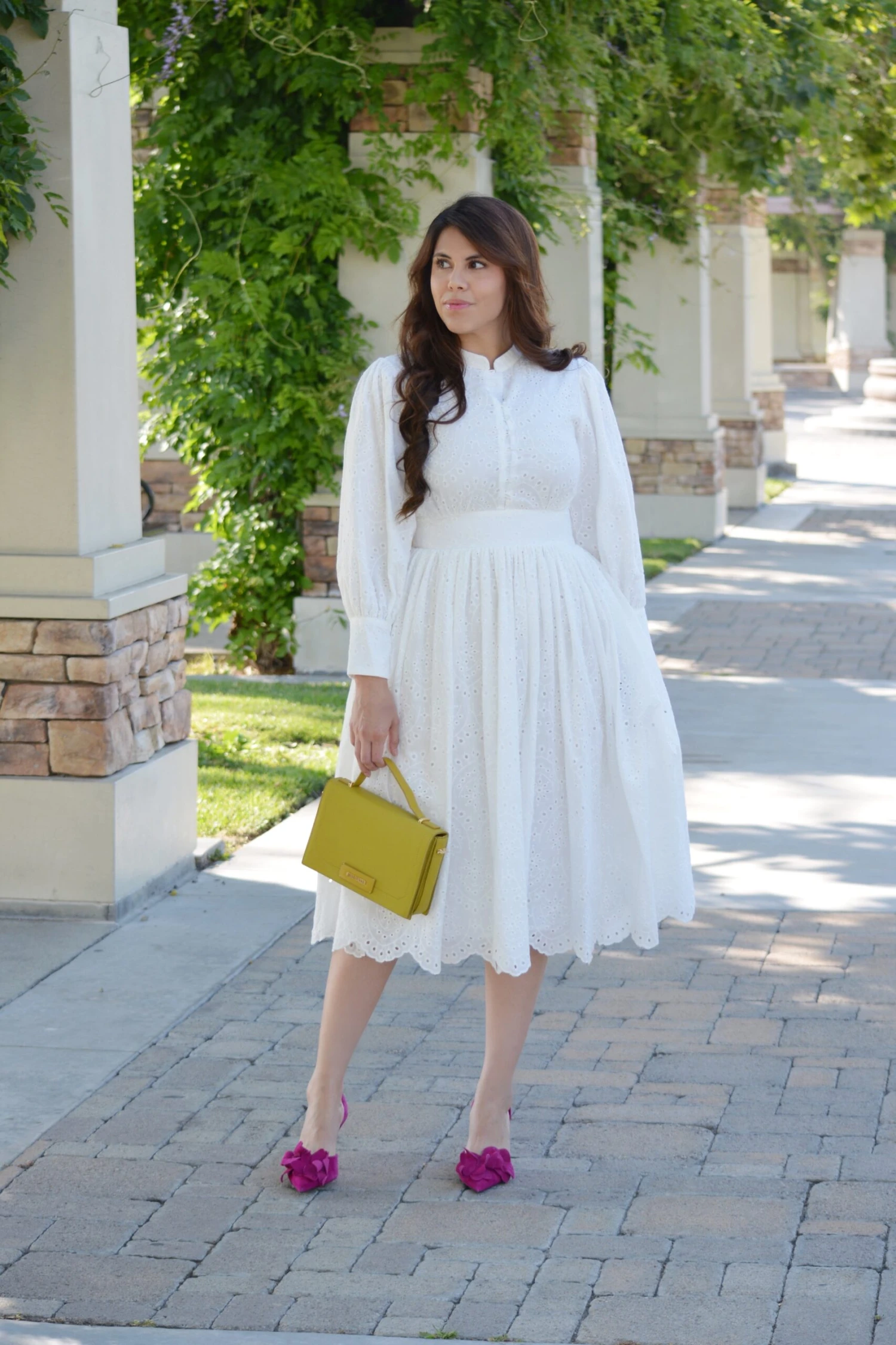 Florence White Eyelet Cotton Dress 16 Florence White Eyelet Cotton Dress - Image 14