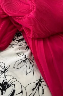 Emma Fuchsia Pink Pleated Dress -Women Dresses Store image 87edd85b f01b 445a 932a 15dd29f216a5